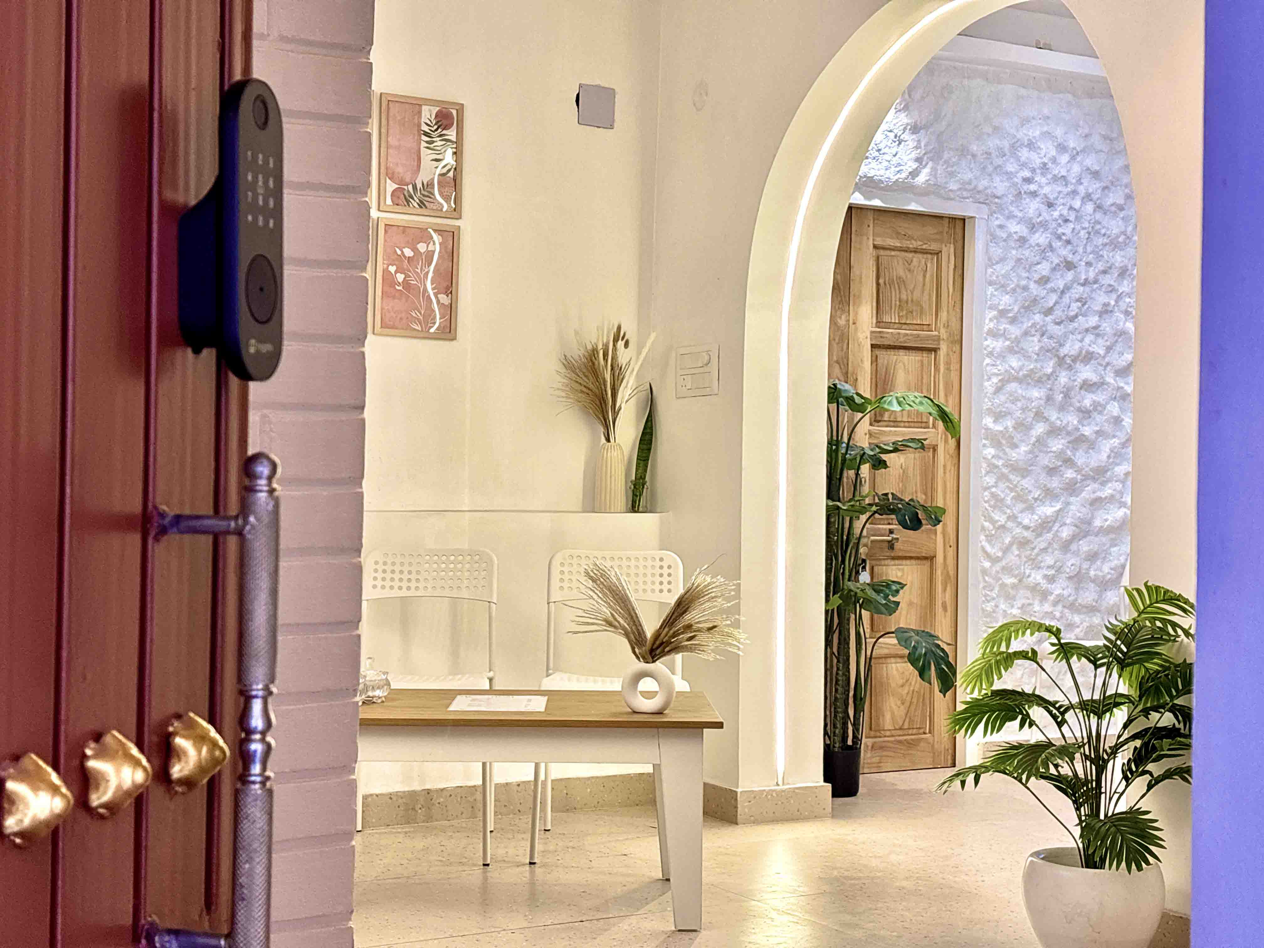 Vintage River Homestay main door looking inside